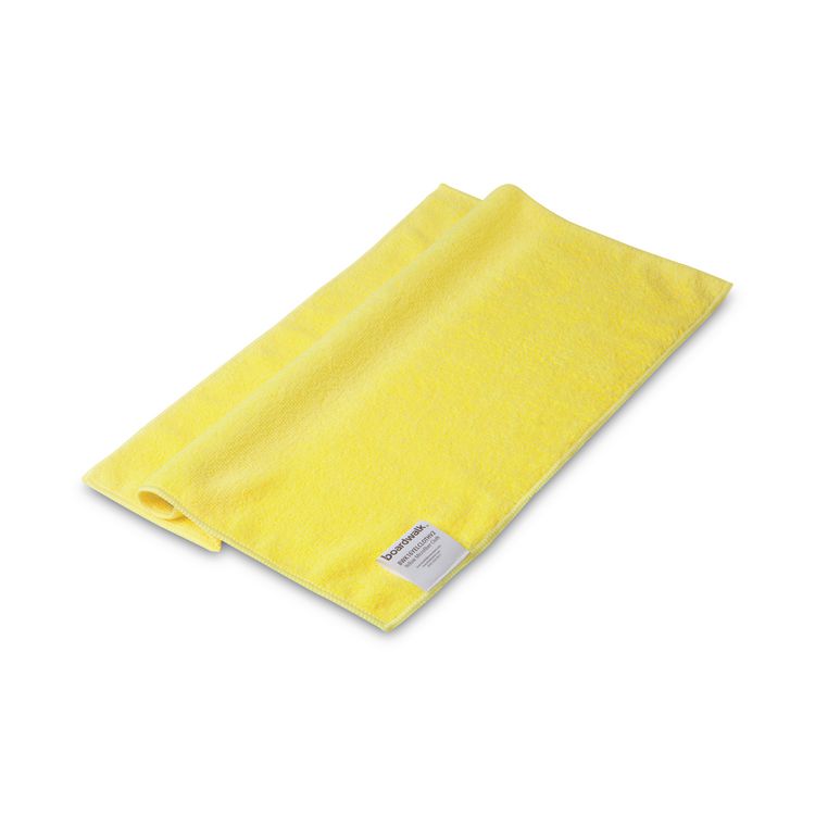Microfiber Cleaning Cloths, 16 X 16, Yellow, 24/pack