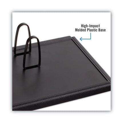 Desk Calendar Base for Loose-Leaf Refill, 3 x 3.75, Black