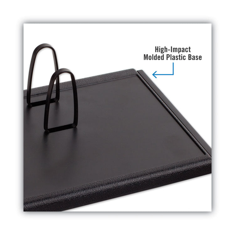 Desk Calendar Base for Loose-Leaf Refill, 3 x 3.75, Black