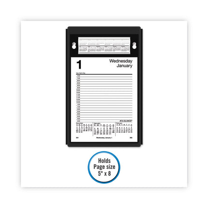 Base for 5 x 8 Tear-Off Daily Desk Calendar, 5 x 8, Black