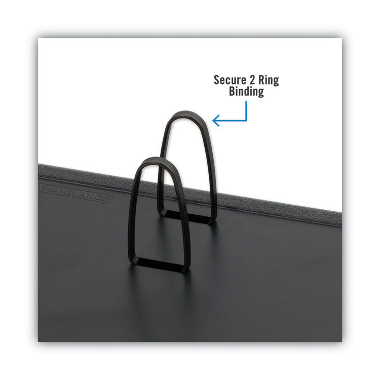Desk Calendar Base for Loose-Leaf Refill, 3 x 3.75, Black
