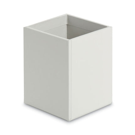 Four-Piece Desk Organization Kit, Magazine Holder/Paper Tray/Pencil Cup/Storage Bin, Chipboard, Gray