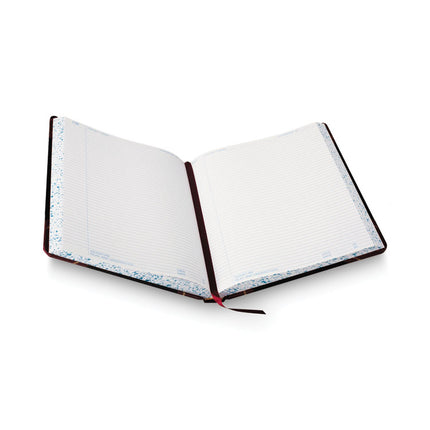 Laboratory Notebook, Data/Lab-Record Format, Black/Red Cover, (150) 10.38 x 8.13 Sheets