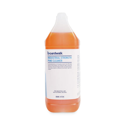 Industrial Strength Cleaner, Pine Scent, 1 gal Bottle, 4/Carton