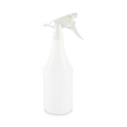 Embossed Plastic Spray Bottle, 24 oz, Clear, 24/Carton