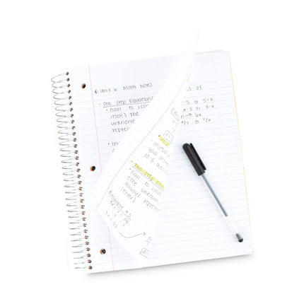 Wirebound Notebook, 3-Subject, Wide/Legal Rule, Randomly Assorted Cover Color (Set 6), (150) 10.5 x 8 Sheets