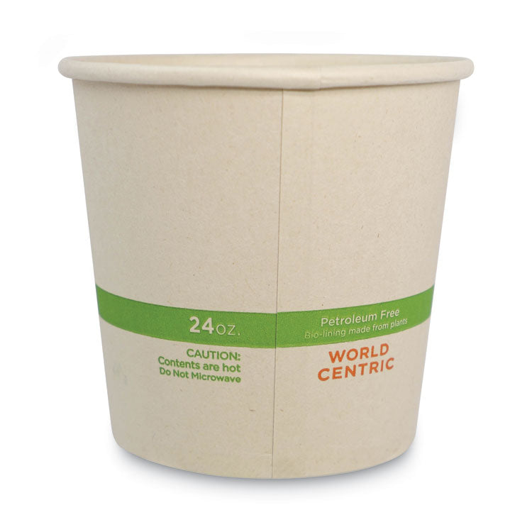 No Tree Paper Bowls, 24 oz, 4.4" Diameter x 4.5" h, Natural, Sugarcane, 500/Carton