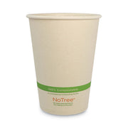 No Tree Paper Bowls, 32 oz, 4.4" Diameter x 5.8" h, Natural, Sugarcane, 500/Carton