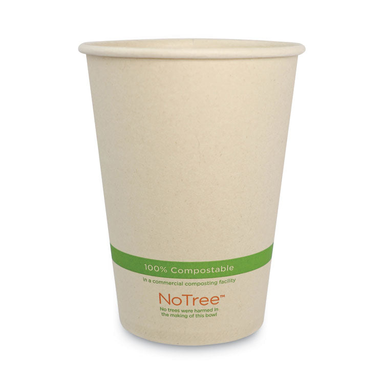 No Tree Paper Bowls, 32 oz, 4.4" Diameter x 5.8" h, Natural, Sugarcane, 500/Carton