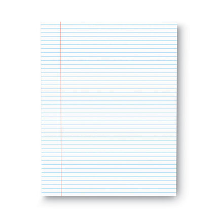 Glue Top Pads, Narrow Rule, 50 White 8.5 X 11 Sheets, Dozen