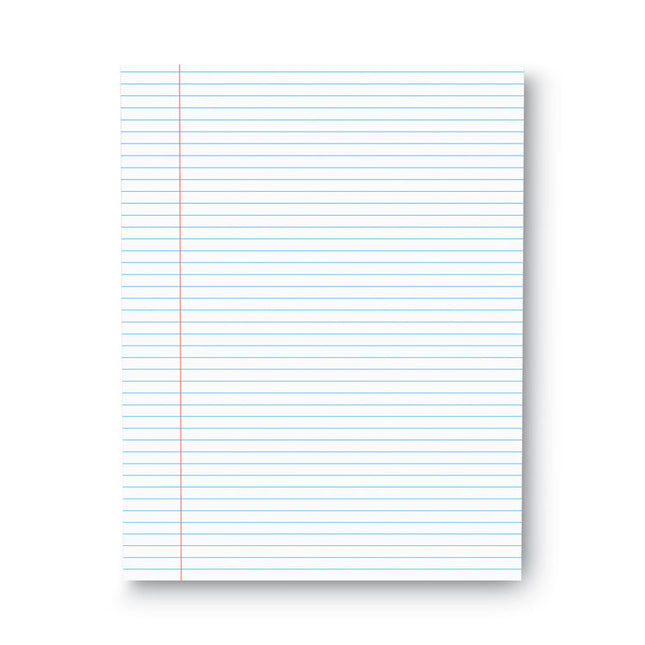 Glue Top Pads, Narrow Rule, 50 White 8.5 X 11 Sheets, Dozen