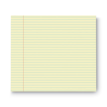 Glue Top Pads, Narrow Rule, 50 Canary-Yellow 8.5 X 11 Sheets, Dozen
