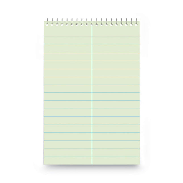 Steno Pads, Pitman Rule, Red Cover, 60 Green-Tint 6 X 9 Sheets