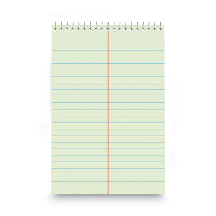 Steno Pads, Gregg Rule, Red Cover, 80 Green-Tint 6 X 9 Sheets