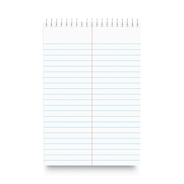 Steno Pads, Gregg Rule, Red Cover, 80 White 6 X 9 Sheets