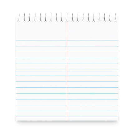 Steno Pads, Gregg Rule, Red Cover, 80 White 6 X 9 Sheets