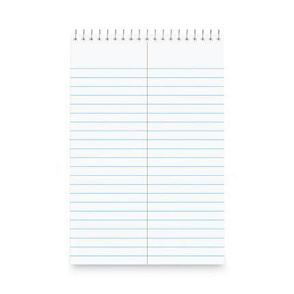 Steno Pads, Gregg Rule, Red Cover, 80 White 6 X 9 Sheets, 6/pack