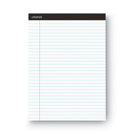 Premium Ruled Writing Pads With Heavy-Duty Back, Wide/legal Rule, Black Headband, 50 White 8.5 X 11 Sheets, 12/pack