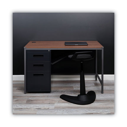 File Pedestal, Left Or Right, 3-Drawers: Box/box/file, Legal/letter, Charcoal, 14.96" X 19.29" X 27.75"