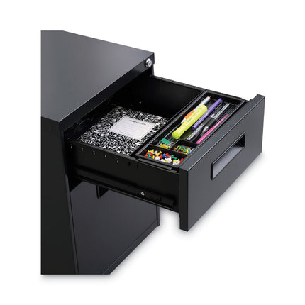 File Pedestal, Left Or Right, 2-Drawers: Box/file, Legal/letter, Charcoal, 14.96" X 19.29" X 21.65"