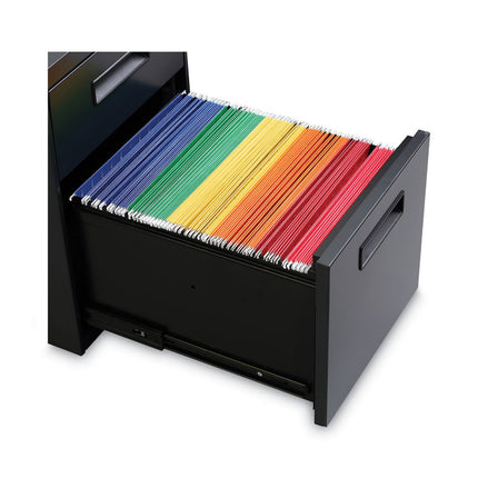 File Pedestal, Left Or Right, 2-Drawers: Box/file, Legal/letter, Charcoal, 14.96" X 19.29" X 21.65"