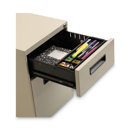 File Pedestal, Left Or Right, 2-Drawers: Box/file, Legal/letter, Putty, 14.96" X 19.29" X 21.65"