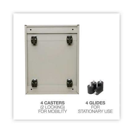 File Pedestal, Left Or Right, 2-Drawers: Box/file, Legal/letter, Putty, 14.96" X 19.29" X 21.65"