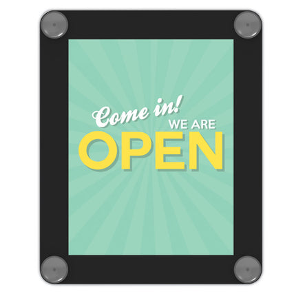 Superior Image Window Display, 8.5 x 11 Insert, Clear/Black