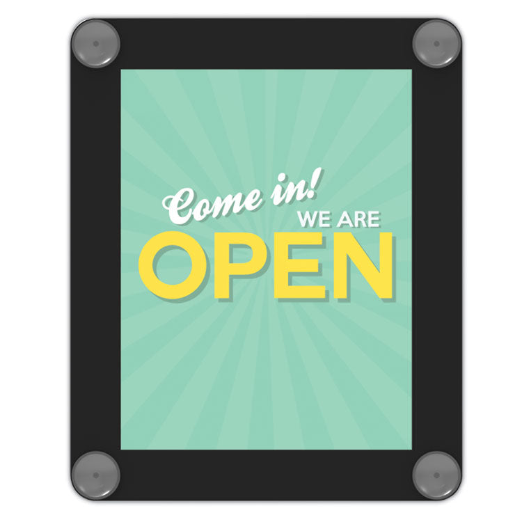 Superior Image Window Display, 8.5 x 11 Insert, Clear/Black