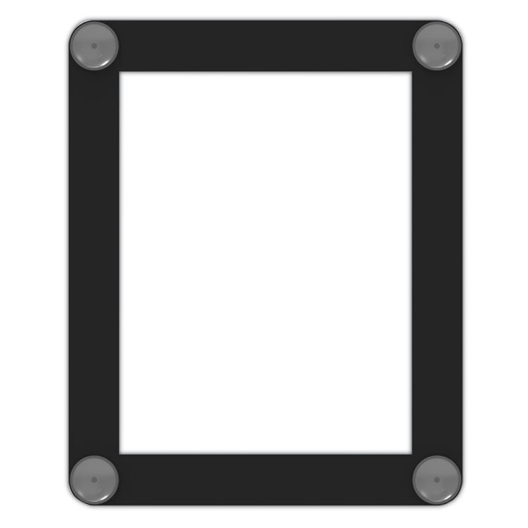 Superior Image Window Display, 8.5 x 11 Insert, Clear/Black