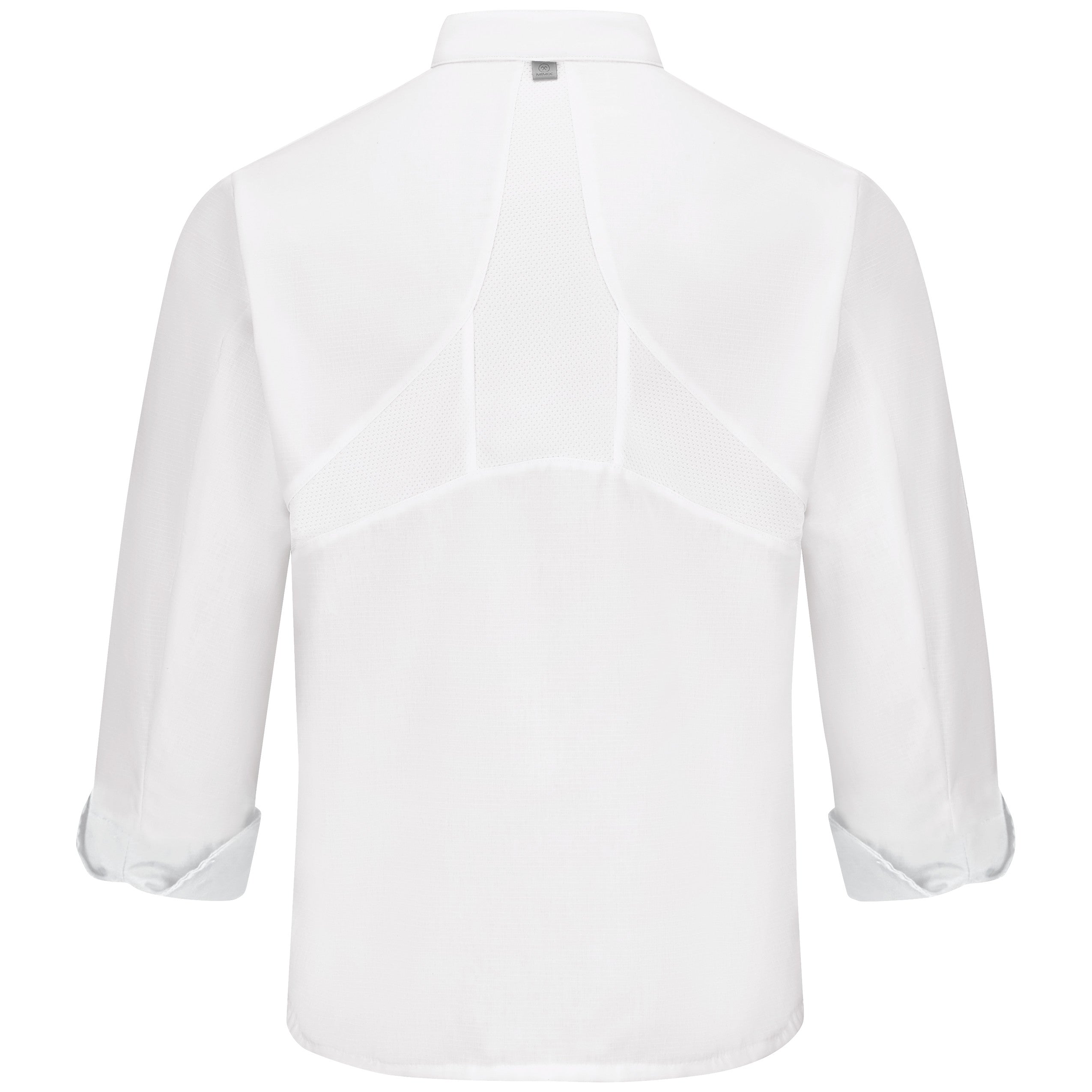 Red Kap® Men's Ten Knot Button Chef Coat with OilBlok + MIMIX® / 044XWH