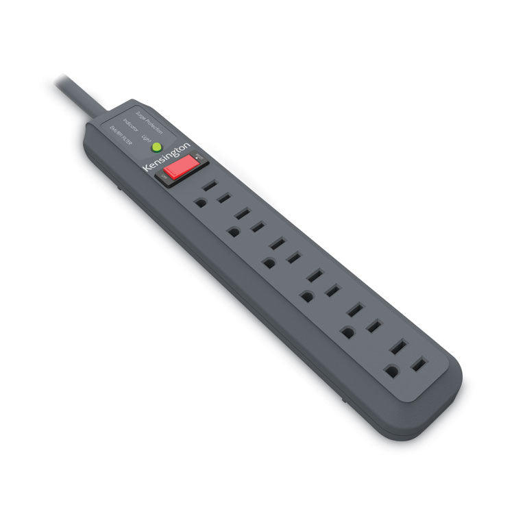 Guardian Surge Protector, 6 AC Outlets, 15 ft Cord, 540 J, Gray