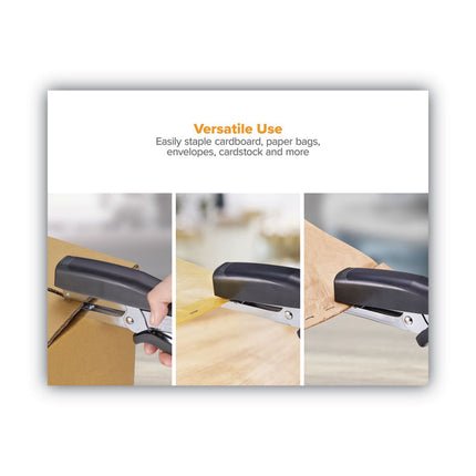 B8 Xtreme Duty Plier Stapler, 45-Sheet Capacity, 0.25" To 0.38" Staples, 2.5" Throat, Black/charcoal Gray