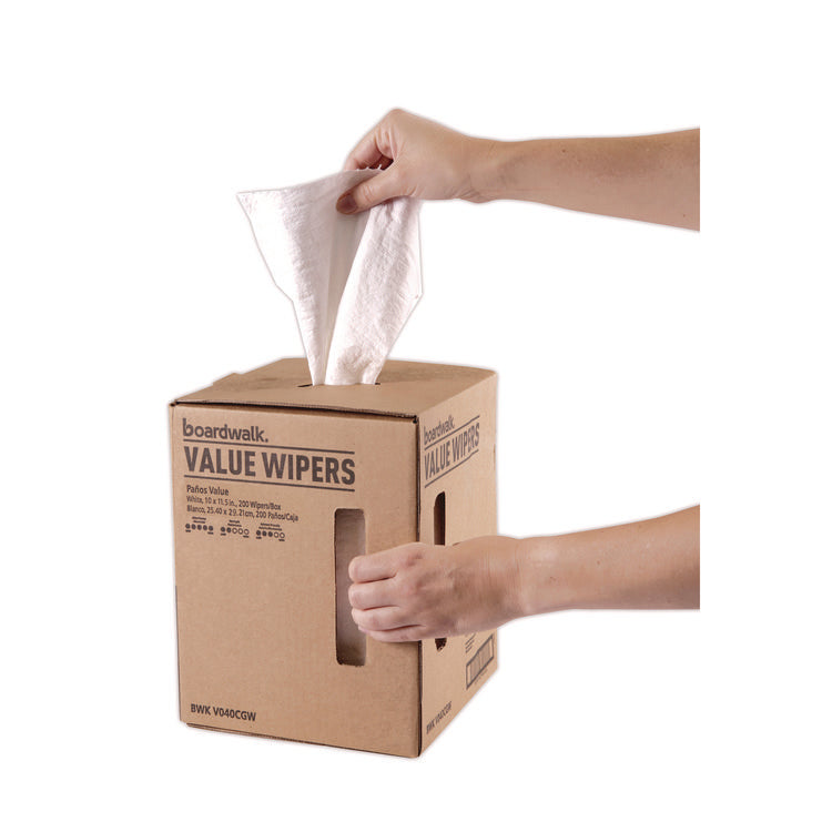 DRC Wipers, Centerpull, 10 x 11.5, White, 200/Carton