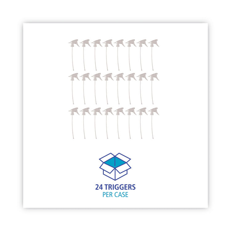 Non-Leaking Trigger Sprayer 300ES, 9.5" Tube, Fits 32 oz Bottles, White, 24/Carton