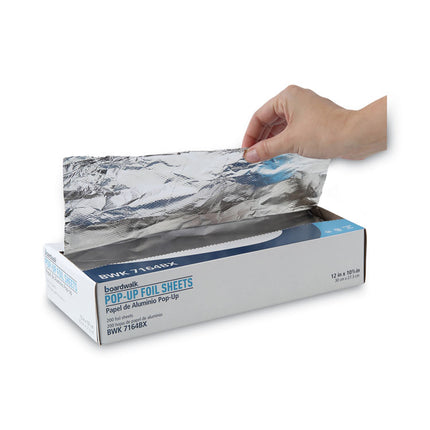 Standard Duty Aluminum Foil Pop-Up Sheets, 63 Gauge, 12 x 10.75, 200/Box, 12 Boxes/Carton