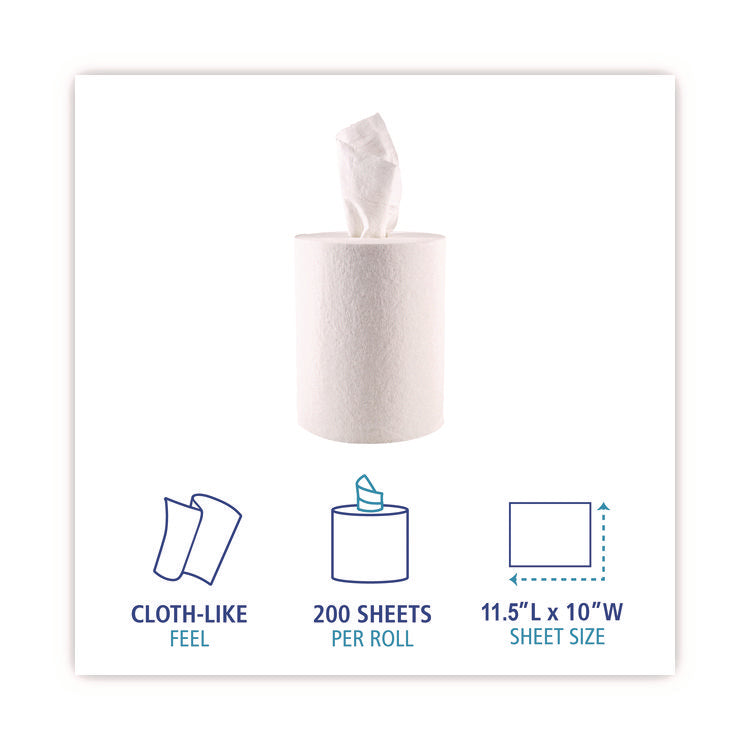 DRC Wipers, Centerpull, 10 x 11.5, White, 200/Carton