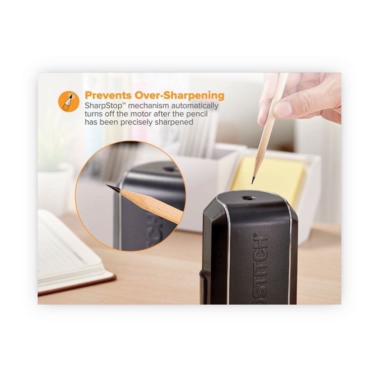 Vertical Electric Pencil Sharpener, Ac-Powered, 4.5 X 3.75 X 5.5, Black
