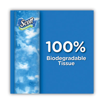 Rapid-Dissolving Toilet Paper, Bath Tissue, Septic Safe, 1-Ply, White, 231 Sheets/roll, 4/rolls/pack, 12 Packs/carton