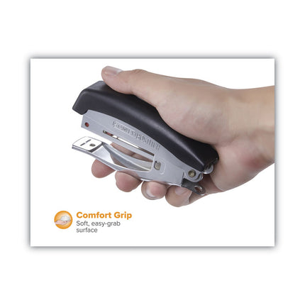 Deluxe Hand-Held Stapler, 20-Sheet Capacity, Black