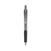 Precise Gel BeGreen Gel Pen, Retractable, Fine 0.7 mm, Black Ink, Smoke Barrel, Dozen