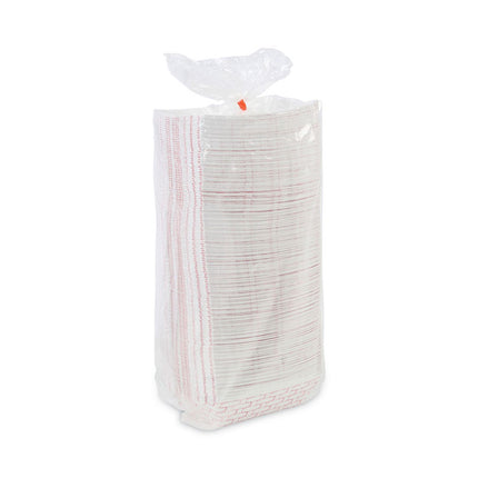 Paper Food Baskets, 3 Lb Capacity, Red/white, 500/carton