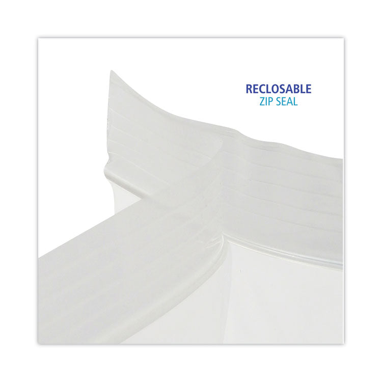Reclosable Food Storage Bags, Gallon, 10.5" x 11", Clear, 250/Box
