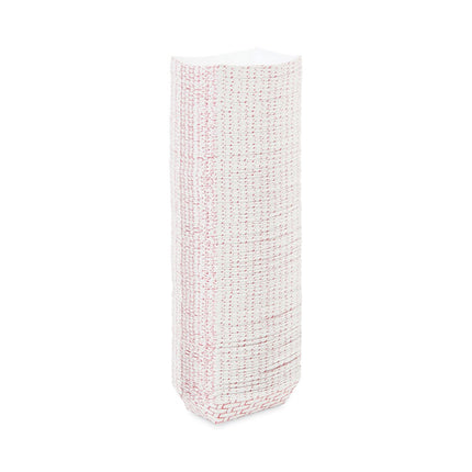 Paper Food Baskets, 0.25 lb Capacity, 2.69 x 4 x 1.05, Red/White, 1,000/Carton