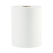 Hardwound Paper Towels, 1-Ply, 8" X 600 Ft, White, 2" Core, 12 Rolls/carton