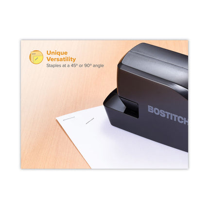 Mds20 Portable Electric Stapler, 20-Sheet Capacity, Black