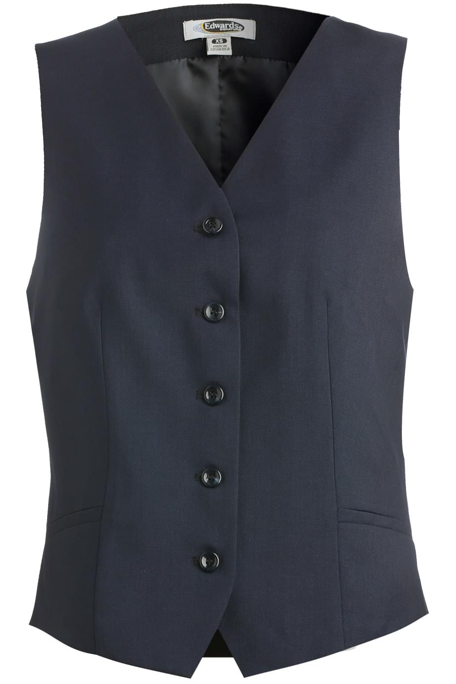 EDWARDS LADIES SYNERGY WASHABLE HIGH-BUTTON VEST