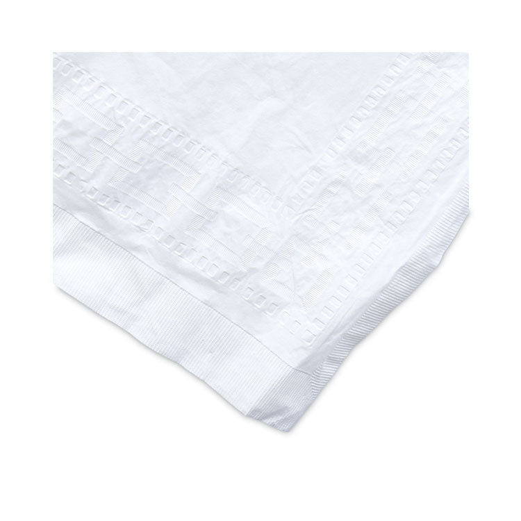 Paper Table Cover, Embossed Paper With Plastic Liner, 54" X 108", White, 20/carton
