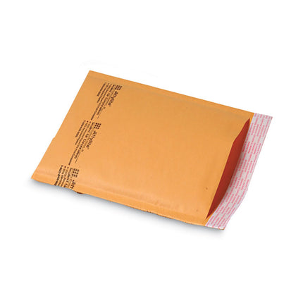 Jiffy Padded Mailer, #4, Paper Padding, Self-Adhesive Closure, 9.5 x 14.5, Natural Kraft, 100/Carton