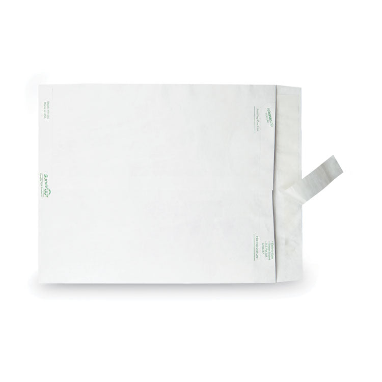 Lightweight 14 lb Tyvek Catalog Mailers, #13 1/2, Square Flap, Redi-Strip Adhesive Closure, 10 x 13, White, 50/Box